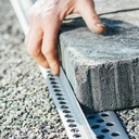 Randabschlussprofil steinfix® gerade grau, Länge 200 cm