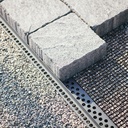 Randabschlussprofil steinfix® netz grau, Länge 200 cm, Steghöhe 22 mm