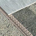 Randabschlussprofil steinfix® netz graubeige, Länge 200 cm, Steghöhe 10 mm