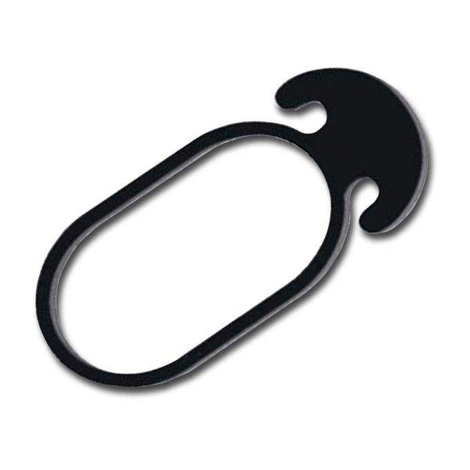 203.370_Gummi-Befestigungsclip, 6 cm lang, Beutel à 50 Stück