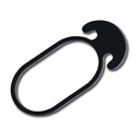 203.370_Gummi-Befestigungsclip, 6 cm lang, Beutel à 50 Stück