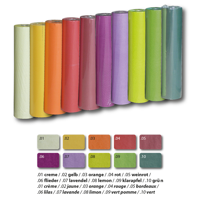 Blumenpapier 30 g/m2, klarapfel, 50 cm breit