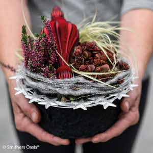 OASIS® BLACK BIOLIT® Pflanzschale ø 26 cm