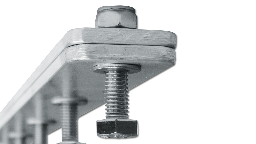 Klemmschiene Aluminium flach 70 cm