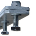 Klemmschiene Aluminium flach 70 cm