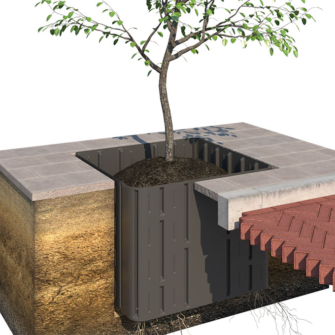 Wurzelführungsbahn ROLLRIB® 90 cm hoch, Rolle à 21 m