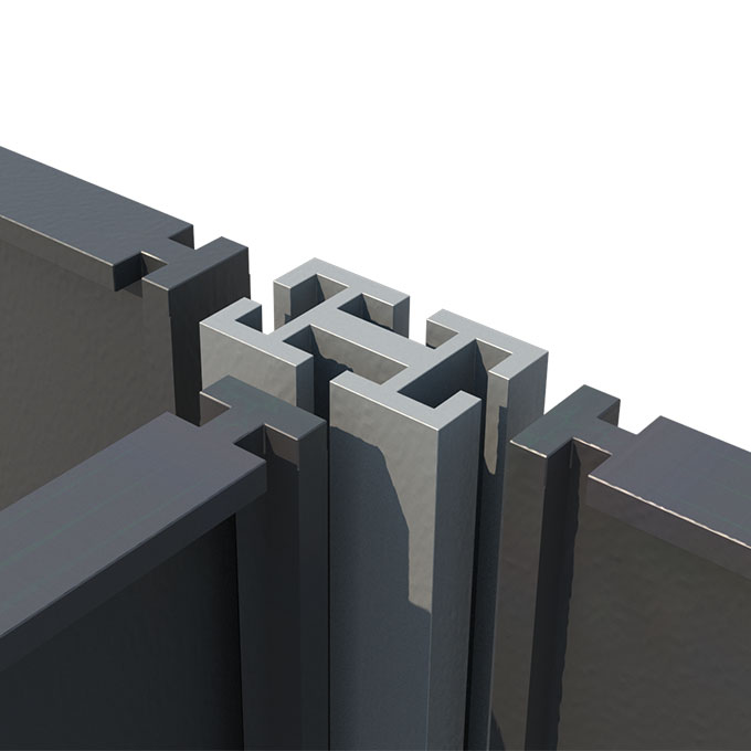 Wurzelführungsplatte 30 cm hoch, 60 cm lang