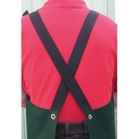 280.160_Kreuzbandschürze grün, 117 cm lang