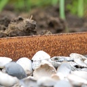 Randbegrenzung Stahl unbeschichtet rostig 3 mm x 15.2 cm