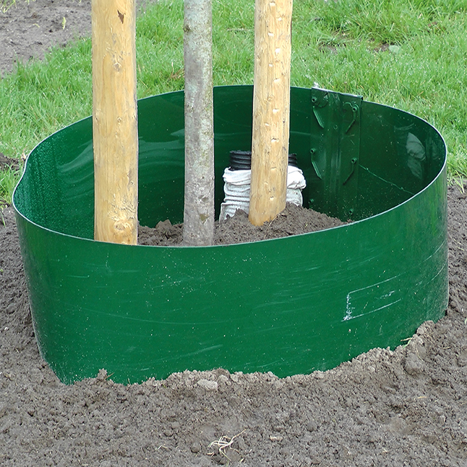 Couronne d’arrosage PEHD vert 2 mm, 25 m x 30 cm