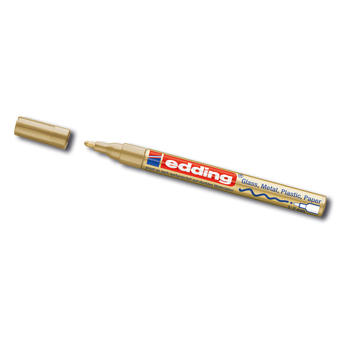 Marqueur peinture «EDDING 751», doré, largeur du trait env. 1-2 mm