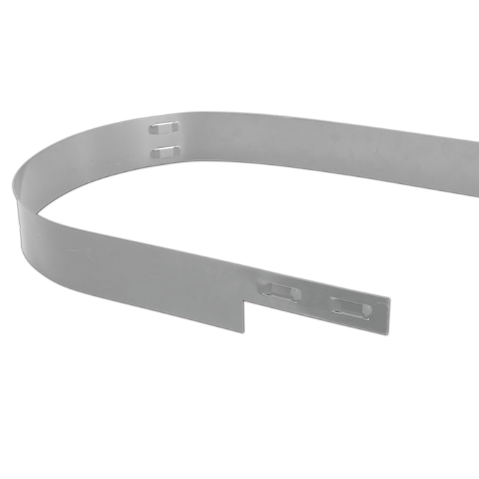 Bordure acier inox, hauteur 10.2 cm, épaisseur 2 mm