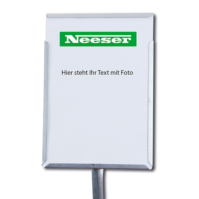 Cadre pour plaques A5 format portrait, piquet 76 cm