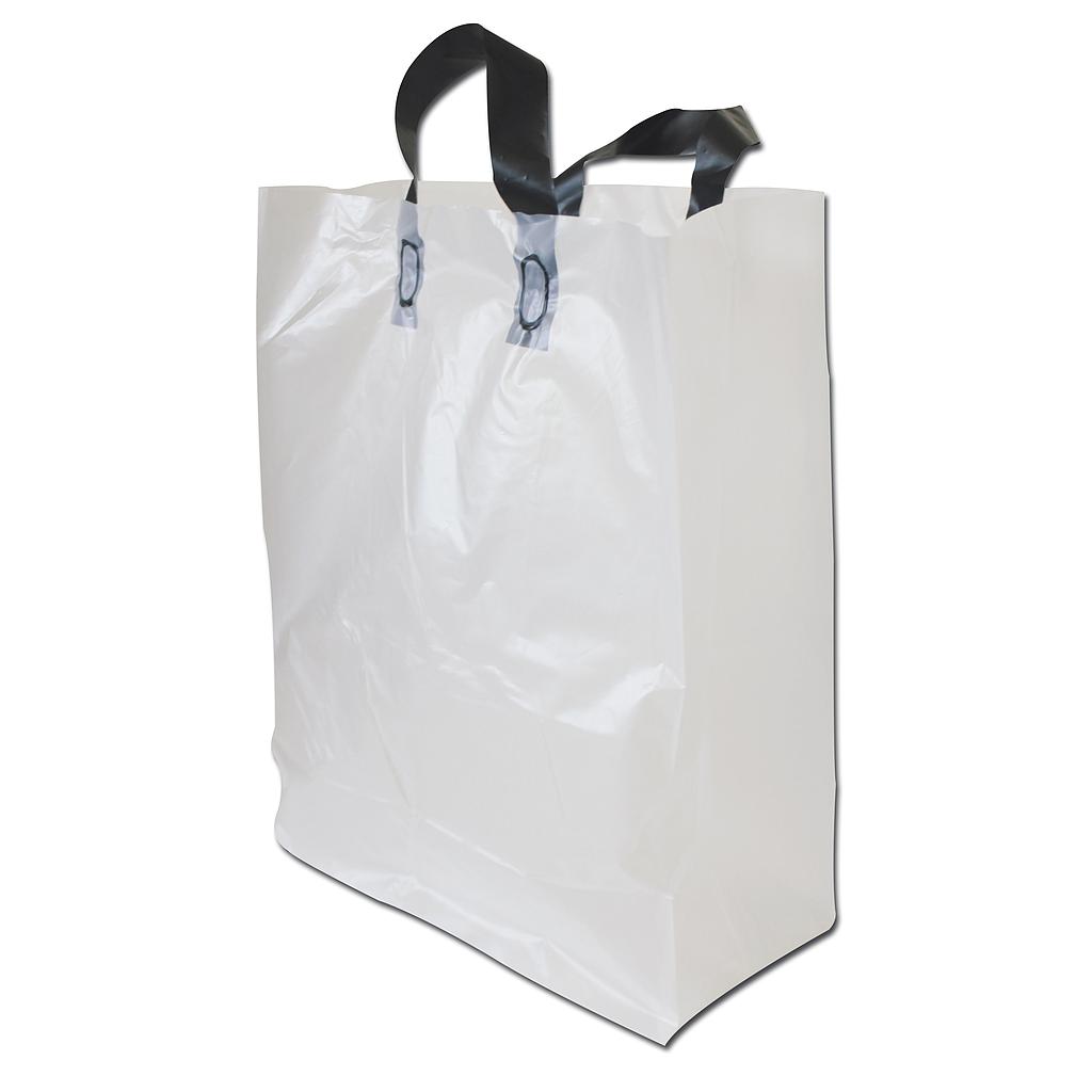 Tragetasche «Polyshop» Polyethylen 60 my milchig-transparent, 32/17 x 41 cm, 400 Stück