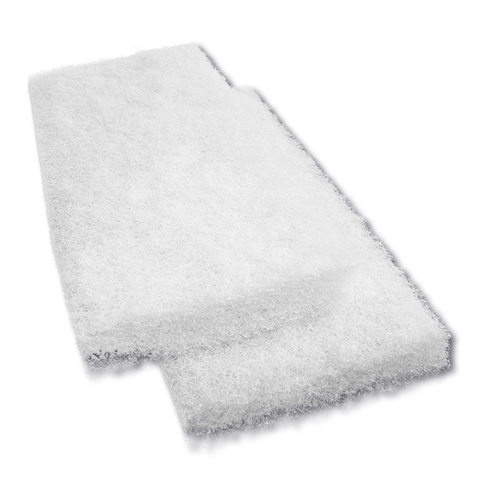 Pad pour polir 115 x 255 x 25 mm blanc, 10 pièces