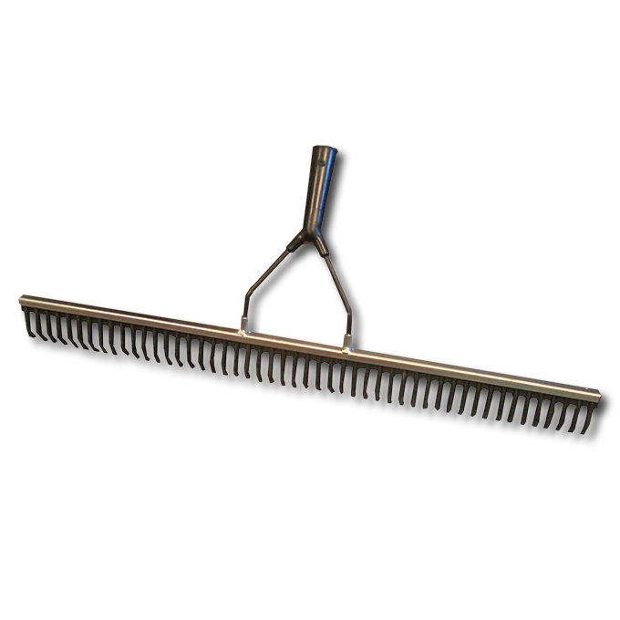 Râteau de caoutchouc 49 dents, largeur 75 cm