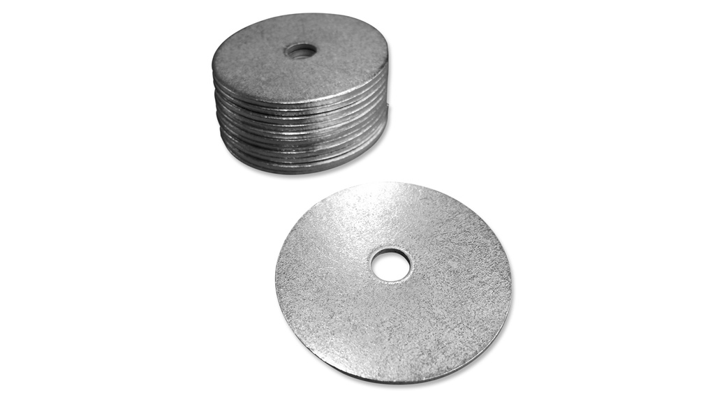 Metallplatte einzeln, verzinkt, ø 5 cm