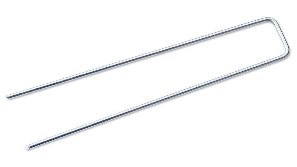 Agrafe en U zinguée 23 x 3 x 23 cm, 250 pièces