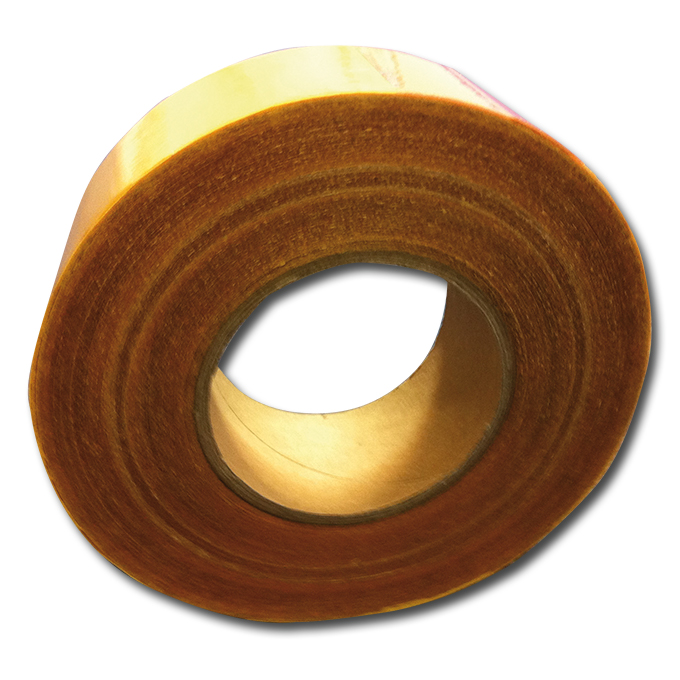 Klebband für Bändchengewebe transparent 50 m x 50 mm