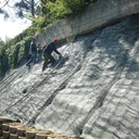 Erosionsschutz-Begrünungsmatte vorbesät 400 g/m2, 205 cm breit, Rolle à 50 m