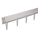 Bordure en acier avec broches fixes galvanisée 2.5 mm x 10 cm, longueur 250 cm