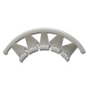 Renfort demi lune 6 mm transparent, court et large, 17'000 pièces