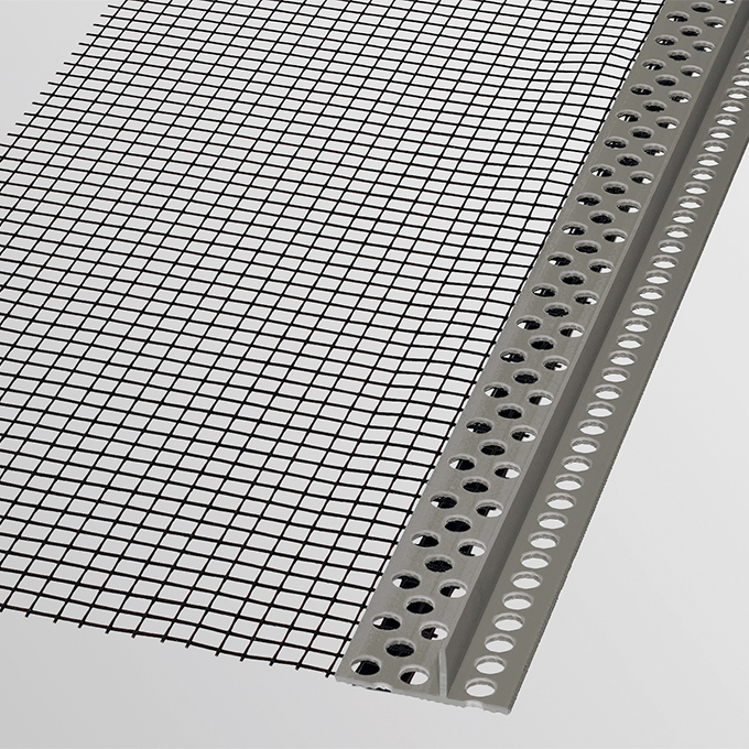 Randabschlussprofil steinfix® netz grau, Länge 200 cm, Steghöhe 22 mm