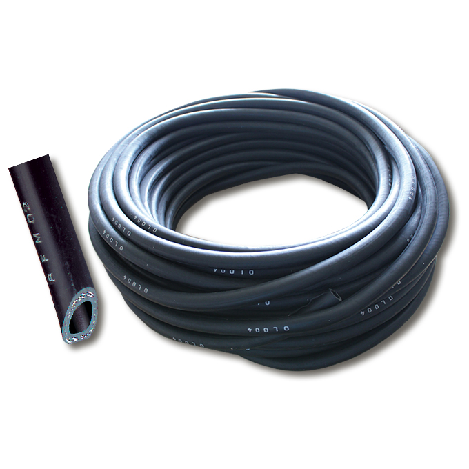 Tuyau en caoutchouc PRESS noir 13 x 4.0 mm, rouleau de 40 m