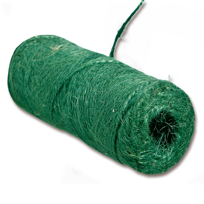 Ficelle pour l'horticulture en jute, vert, bobine de 70 m