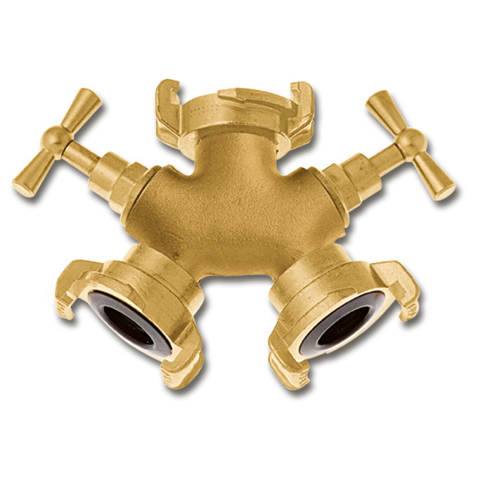 Vanne à deux voies, avec raccord GEKA-plus