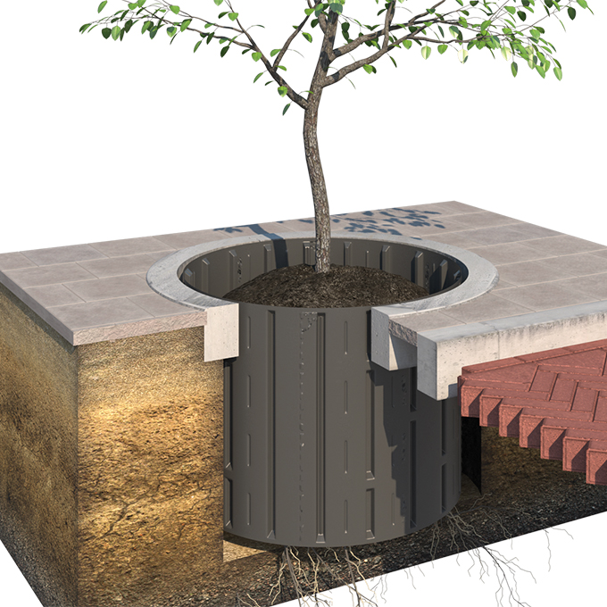 Wurzelführungsbahn ROLLRIB® 118 cm hoch, Rolle à 21 m