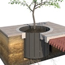 Paroi guide-racine ROLLRIB® hauteur 118 cm, rouleau de 21 m