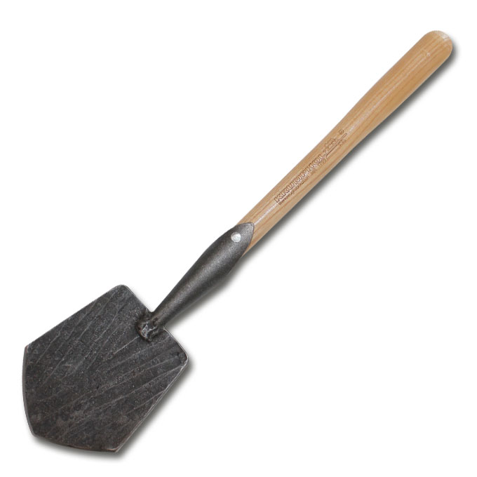 Bêche à main, manche à pomme en frêne 45 cm