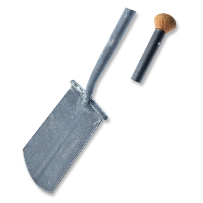 Kraftspaten KRUMPHOLZ, rund, Blattgrösse 29x16 cm