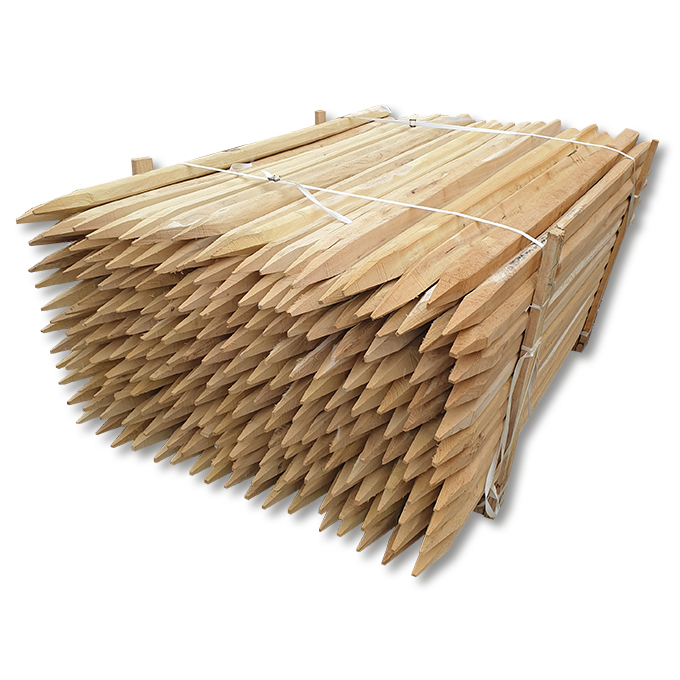 Pieu fendu en bois de robinier 5-7 cm, longueur 150 cm