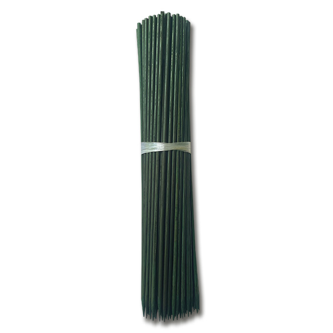 Bambou refendu couleur vert, 40 cm, ø 4.5 mm, botte de 100 pièces