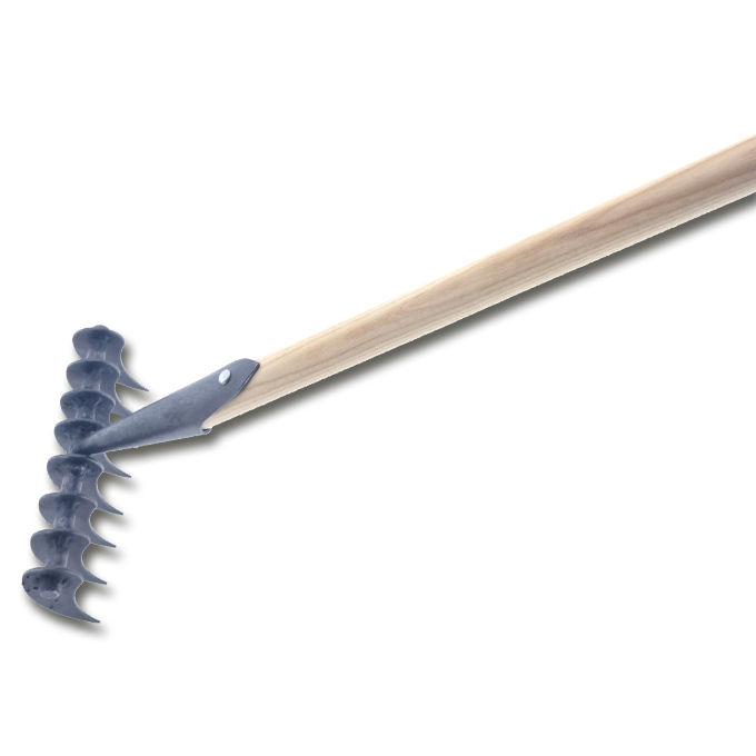 Râteau scarificateur, avec 8 dents, avec manche 140 cm,