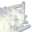 Attache en plastique, longueur 6 cm, en sachet de 100 pièces