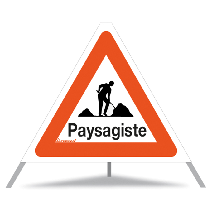 Signal pliable TRIOPAN, signal 1.14 «Paysagiste», qualité normale, grandeur 90 cm