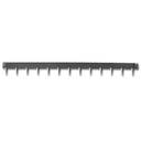 Bordure en acier broches fixes, anthracite, 2.5 mm x 10 cm, longueur 225 cm