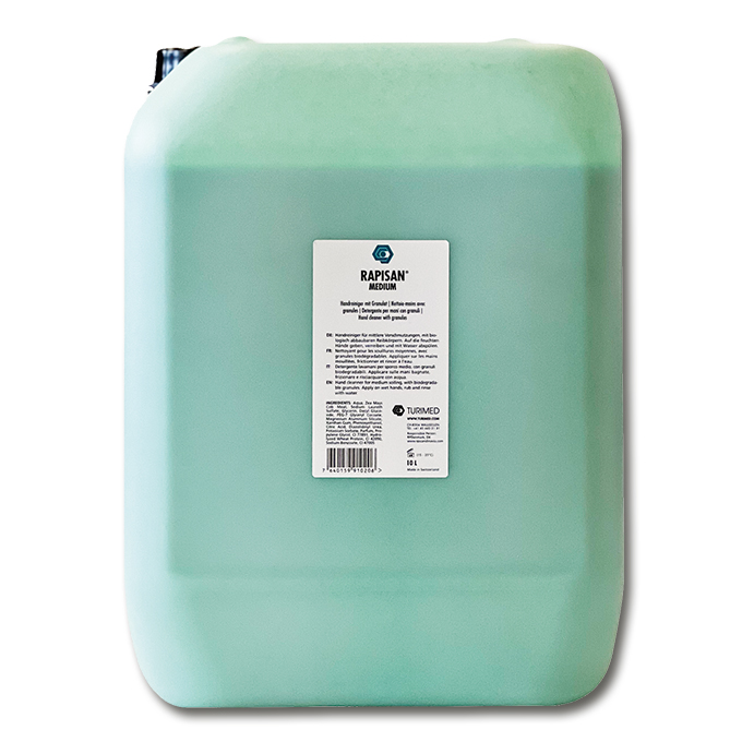 RAPISAN® MEDIUM Nettoiemains avec granules, bidon de 10 litres