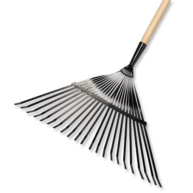 Balai à feuilles avec dents plates, largeur 51 cm