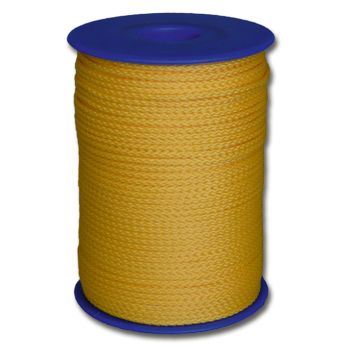Cordeau de maçons polypropylène jaune, ø 2.5 mm, 100 m