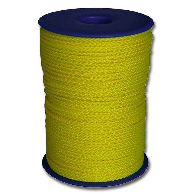 Trassierschnur Polyester, gelb fluoreszierend, ø 2.5 mm, 50 m