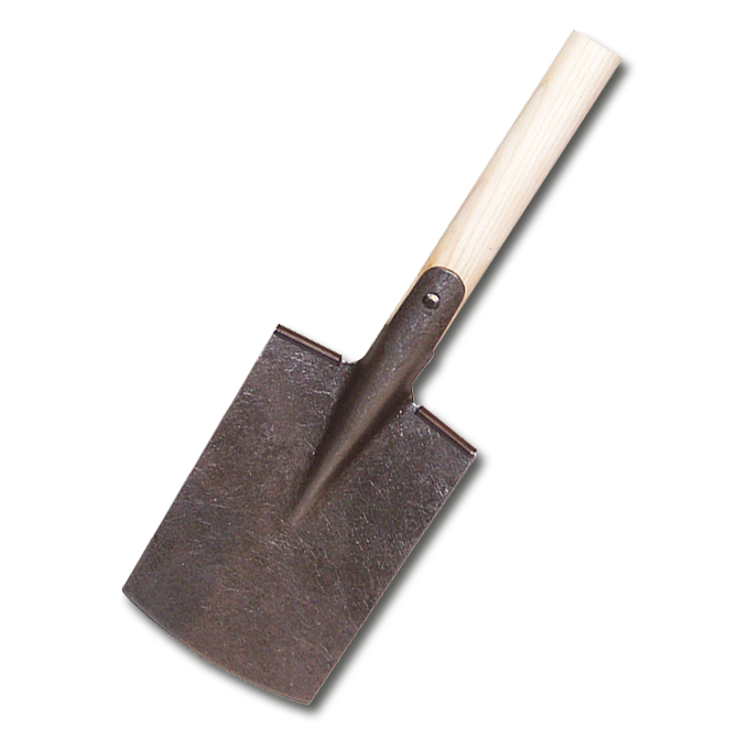 Bêche pour jardinier, forgé à main, lame 24.5x16.5 cm