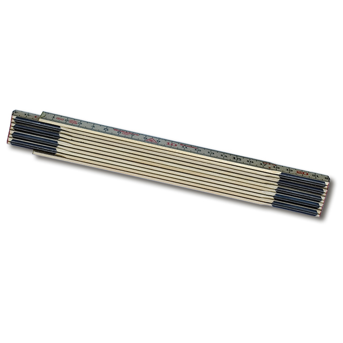 Original-Schwedenmeter Birkenholz, 10 Glieder, 2 m lang