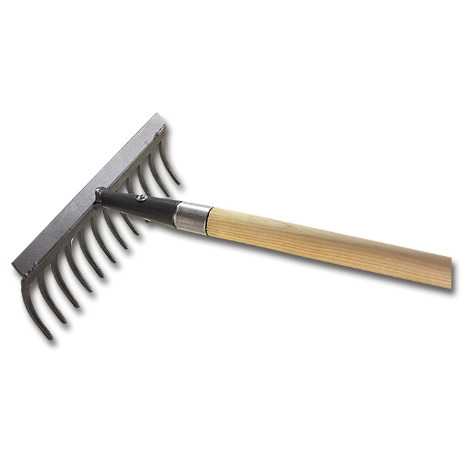 Râteau de jardin ERGOLINE, 14 dents, largeur 35 cm