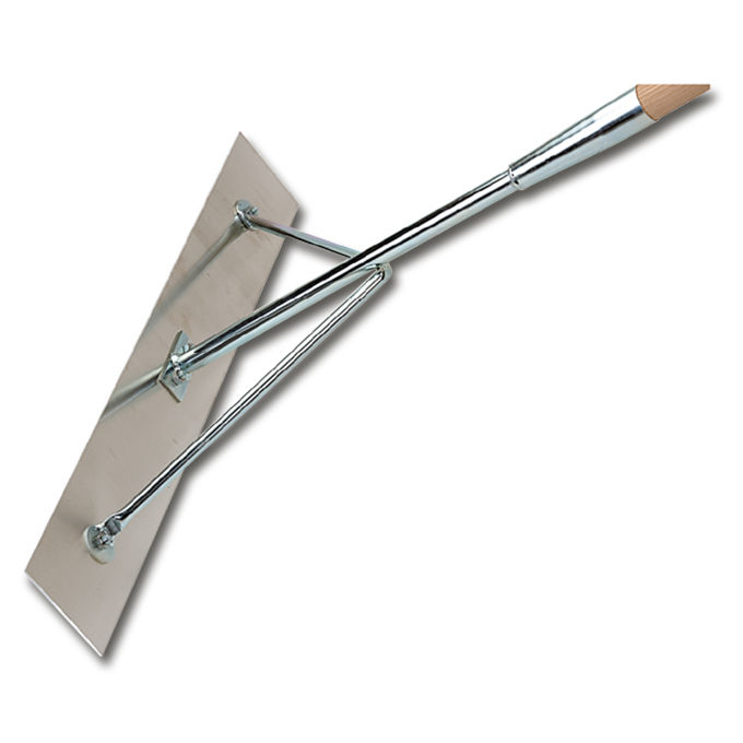 Teerkrücke flach, 75 cm breit, mit Stiel 170 cm