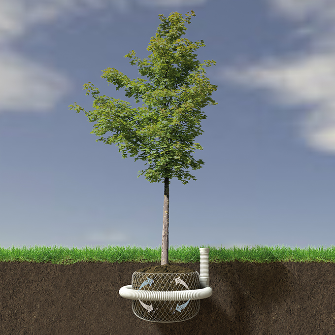 Komplett-Set: 10 m Dränrohr DN 80, 1 T-Stück, 1 Endkappe