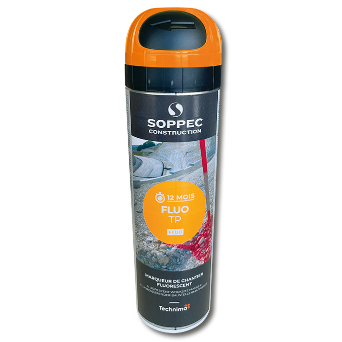 Spray de marquage fluorescent couleur orange 500 ml